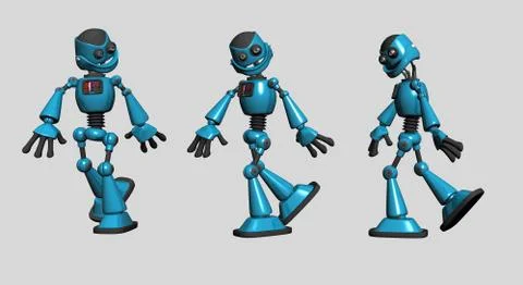 Robots Illustrazione stock