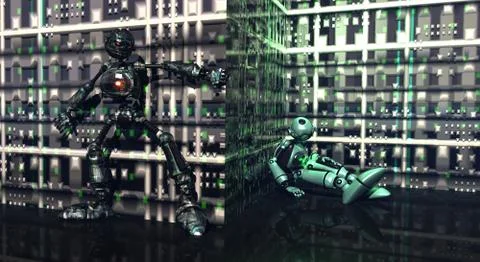 Robots Illustrazione stock