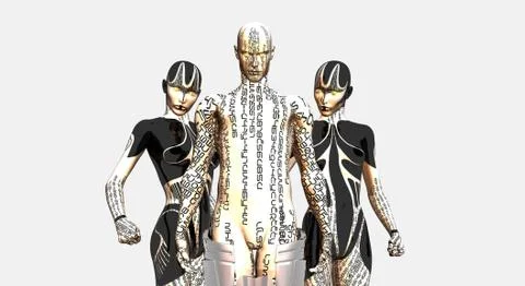 Robots Stock Illustration