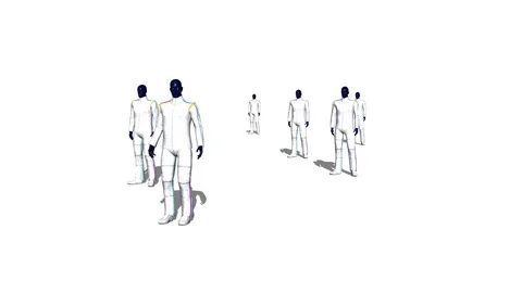 Robots or Clones Standing Stock-Footage 78531557
