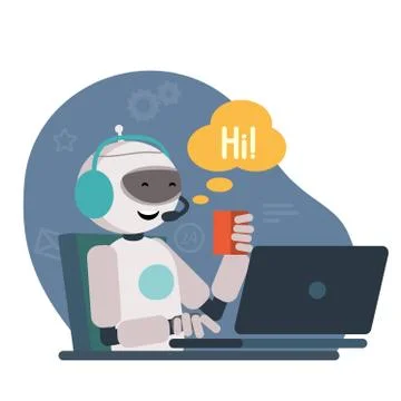 Robot's work 스톡 일러스트