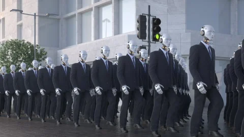 Robots Workers Stock Footage 232767013