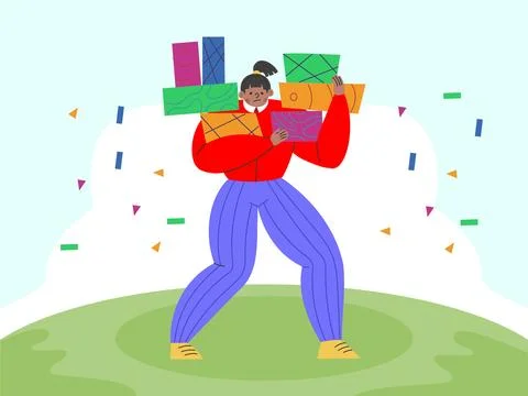 Robust Concept Illustration Stock Illustration