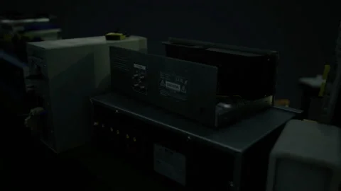 Robust power units with indicators and cooling components assembled Stock Footage 334240826