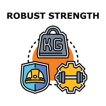 Robust strength concept representing reliable protection engineering and he.. Stock Illustration