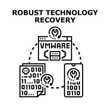 Robust technology recovery planning for data security 스톡 일러스트