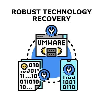 Robust technology recovery planning for data security 스톡 일러스트