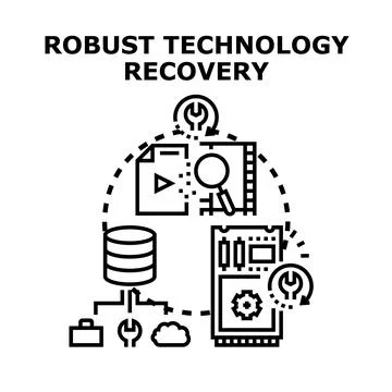Robust technology recovery planning protecting digital assets Stock Illustration