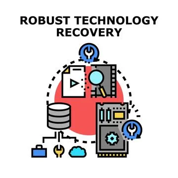 Robust technology recovery planning protecting digital assets Stock Illustration