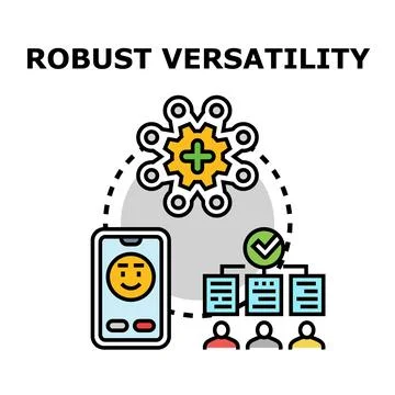 Robust versatility concept illustrating adaptive system integration Stock Illustration