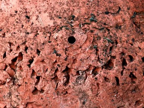 Robust wall wallpaper with hole Stock Photos