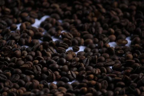Robusta coffee after roasted Stock Photos