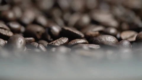 Robusta coffee beans for making fragrant tasty beverage Stock Footage 122249952
