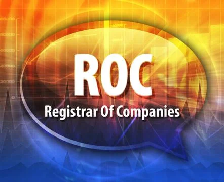 ROC acronym word speech bubble illustration Illustrazione stock