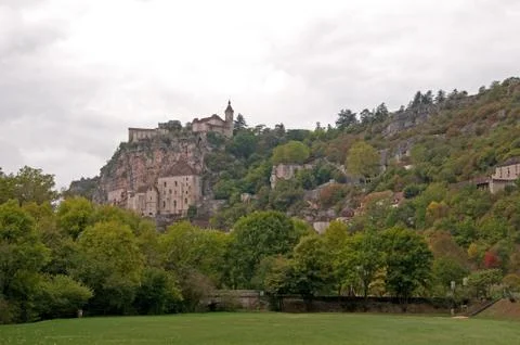 Rocamadour from the Park Stock Photos