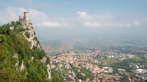Rocca della Guaita, the most ancient fortress of San Marino, Italy Stock Footage 72214925