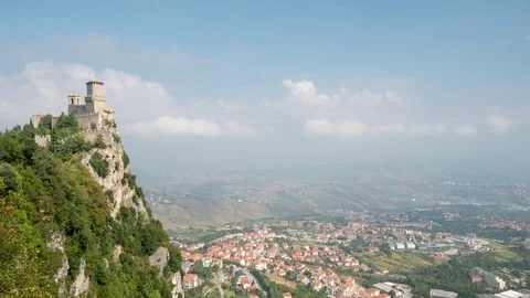 Rocca della Guaita, the most ancient fortress of San Marino, Italy Stock Footage 73079980