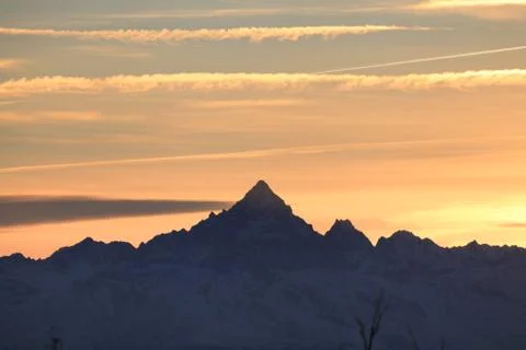 Rocciamelone from superga Stock Photos