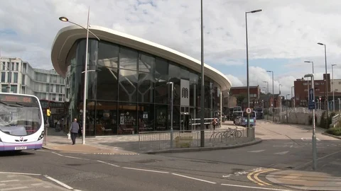 Rochdale Bus Station Stock Footage 86564448