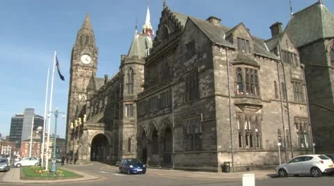 Rochdale Town Hall Stock Footage 11153569