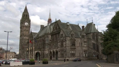 Rochdale Town Hall Stock Footage 79651973