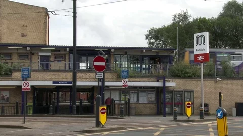 Rochdale Train Station Video stock 79608040