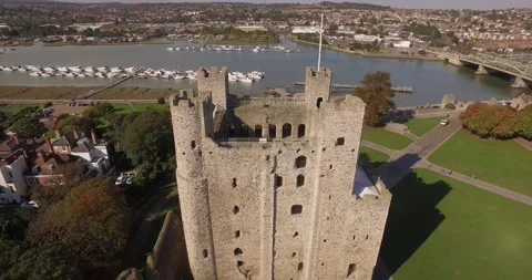Rochester Castle 2 Stock Footage 232502372