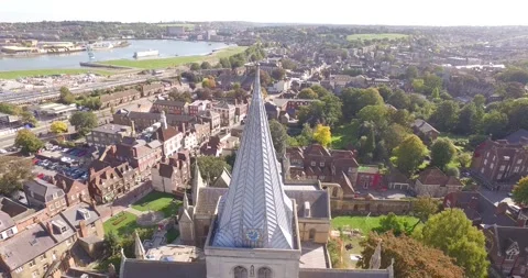 Rochester Cathedral 1 Stock Footage 232502406