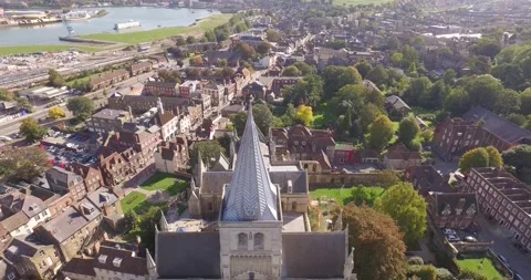 Rochester Cathedral 2 Stock Footage 232502568