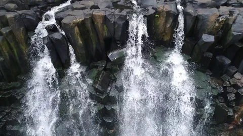 Rochester Falls top view. Video stock 84035897