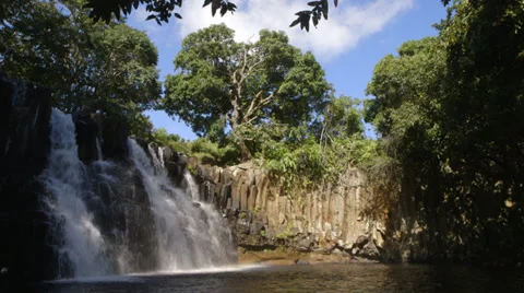 Rochester Falls Wide Stock Footage 32188917