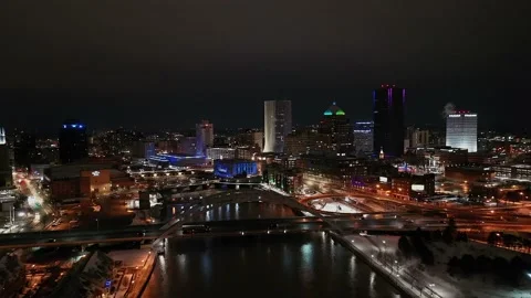 Into Rochester Night 1A Video stock 172112810