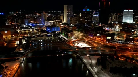 Rochester Timelapse night 1 Stock Footage 172292965