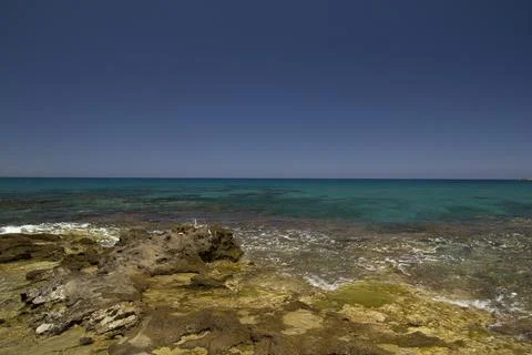 Rochy shore Stockfoto's
