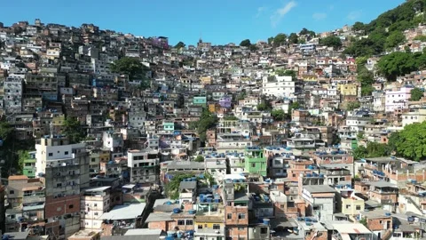 Rocinha Favela in Rio de Janeiro Vídeos de archivo 237621646
