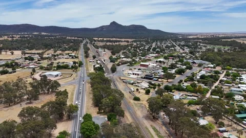 The Rock Aerial NSW Vídeos de archivo 342017807