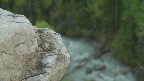 Rock and mountain river Stock Footage 163843663