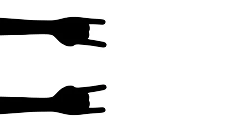 Rock and Roll 3D Hands Animation, Loop 库存影片 282750479