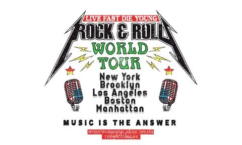 Rock and roll artwork. Stock Illustration