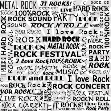 Rock and roll background Stock Illustration