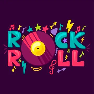 Rock And Roll Concept Stock Illustration