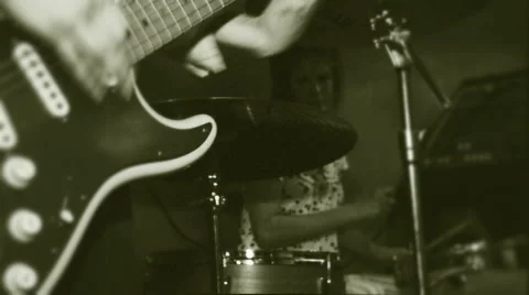 Rock and roll group Video stock 4248427