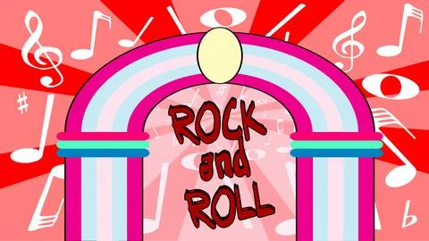 Rock And Roll Jukebox Stock Illustration