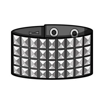 Rock and roll style studded bracelet accessory Stock Illustration