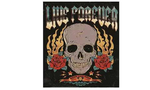 Rock and roll vector t-shirt design. Stock Illustration