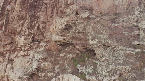 Rock and sun. Drone Stock Footage 120744749
