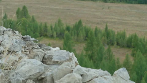 Rock and valley Stock Footage 163840569