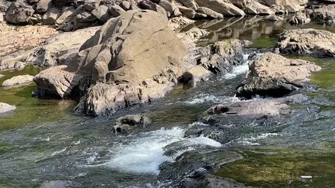 Rock and Water Stock Footage 209261560