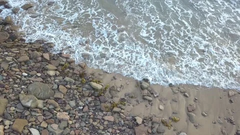 Rock and Wave Stock Footage 132688372