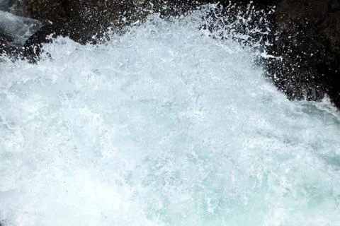 Rock and wave 스톡 사진